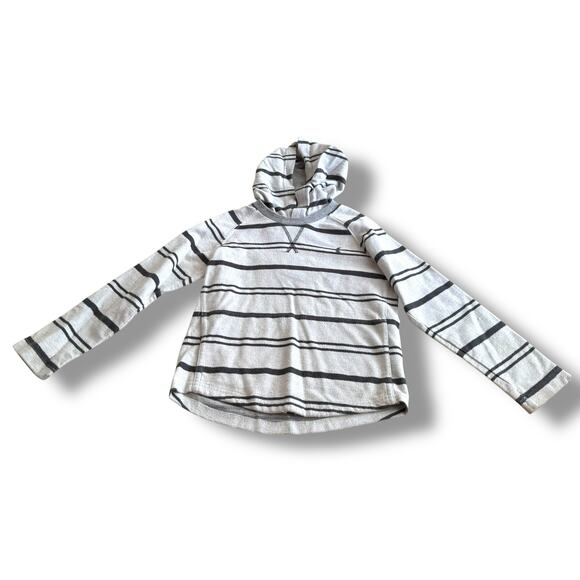 5/$35   Hurley Boys Pullover Size 7 Gray Stripe Lightweight Great for Layering - Picture 4 of 11